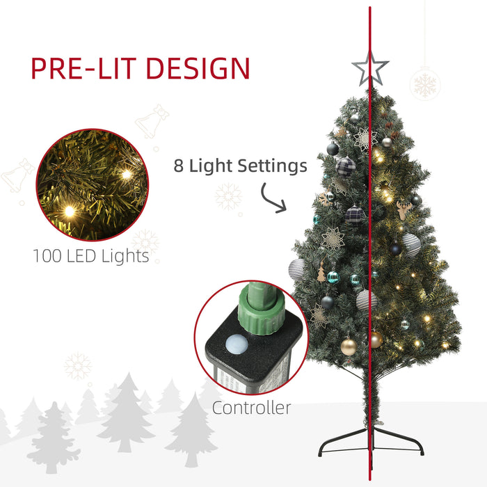 HOMCOM 5ft Pre-Lit and Decorated Christmas Tree | Aosom UK