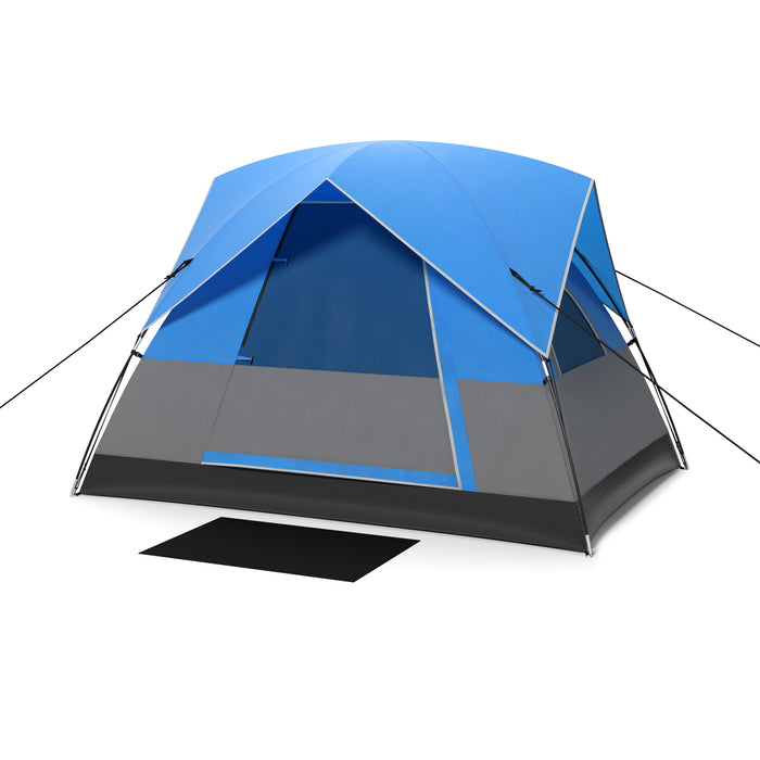 Outdoor Camping Tent - 3-Person Capacity with Removable Floor Mat - Perfect for Campers and Outdoor Adventures