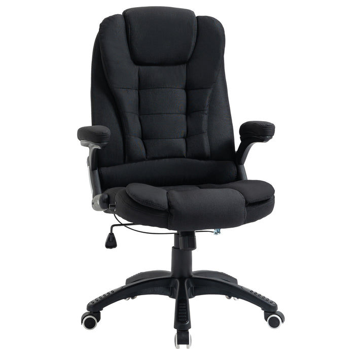 Ergonomic Desk Chair with Adjustable Height and Reclining Tilt - Comfortable Armrests and Lumbar Support - Ideal for Home Office and Long Working Hours