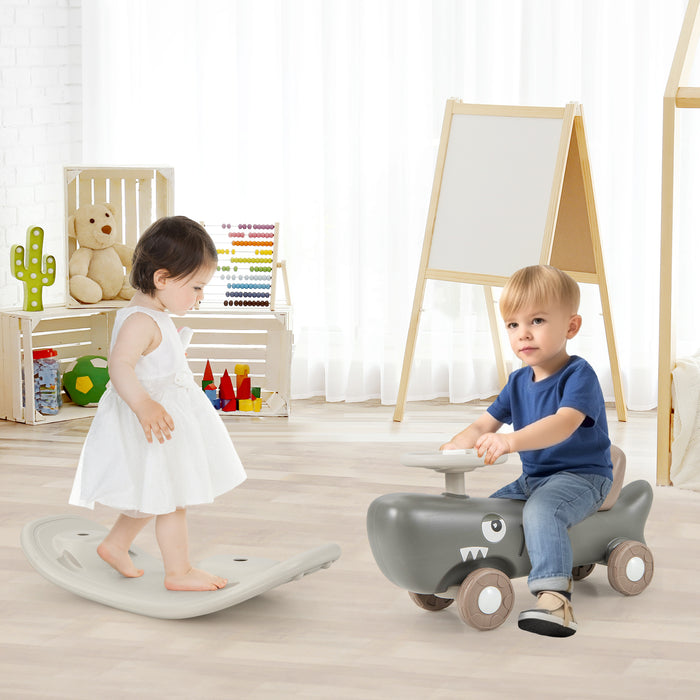 3-in-1 Convertible Kids Toy - Rocking Horse and Sliding Car for Indoor and Outdoor Play - Perfect for Active Children's Playtime
