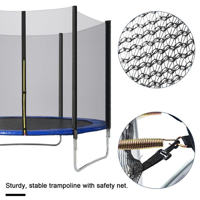 Outdoor Trampoline with Enclosure and Ladder - UV-Protected Jumping Mat and Durable Bounce Surface, 183 cm - Safe Family Fun and Fitness Activity