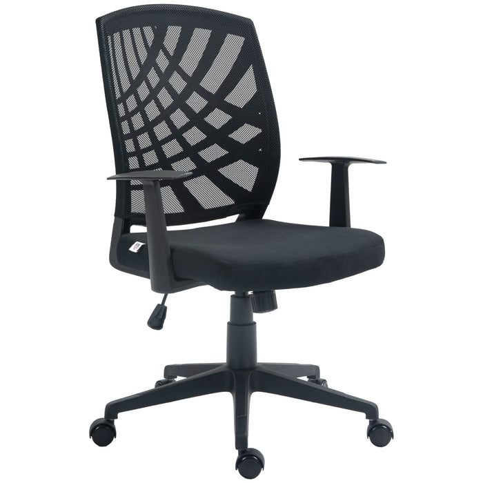 Ergonomic Mesh Desk Chair - Height Adjustable and Swivel Wheels - Comfortable Seating for Home Office Use