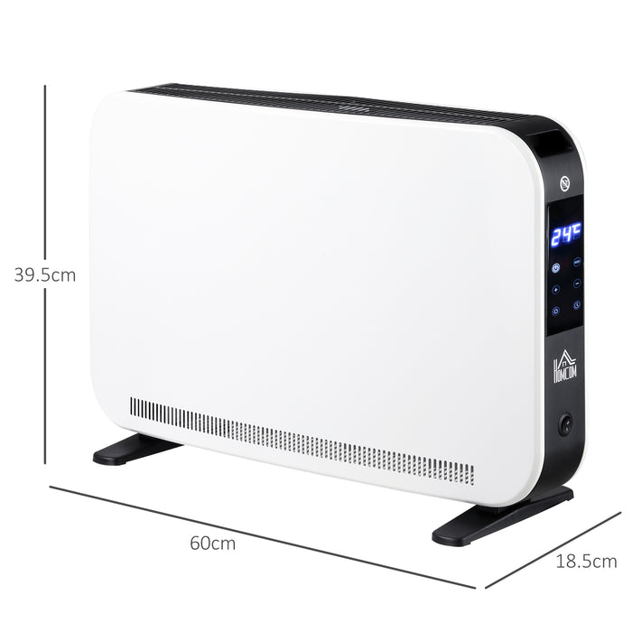 Aosom 2180W Portable Convector Heater - 24H Timer with Overheat Protection, Adjustable Temp - Efficient Heating for Cozy Homes