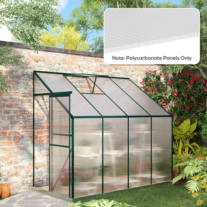 Polycarbonate Twin-Wall Roofing Sheets - 14 Pieces, 121x61x0.4cm, 10m² Clear Plastic Panels with UV Protection - Ideal for Greenhouse Replacement and Waterproof Outdoor Shelter