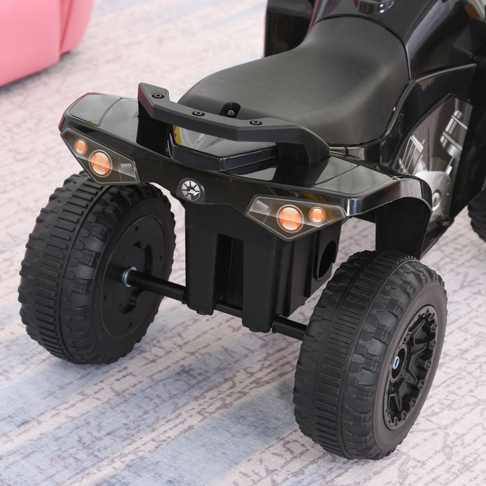 Kids Ride-On Foot-to-Floor Sliding Quad - No Power Required, Safe Toddler Play Vehicle - Ideal for 18-36 Month Olds, Sleek Black Design