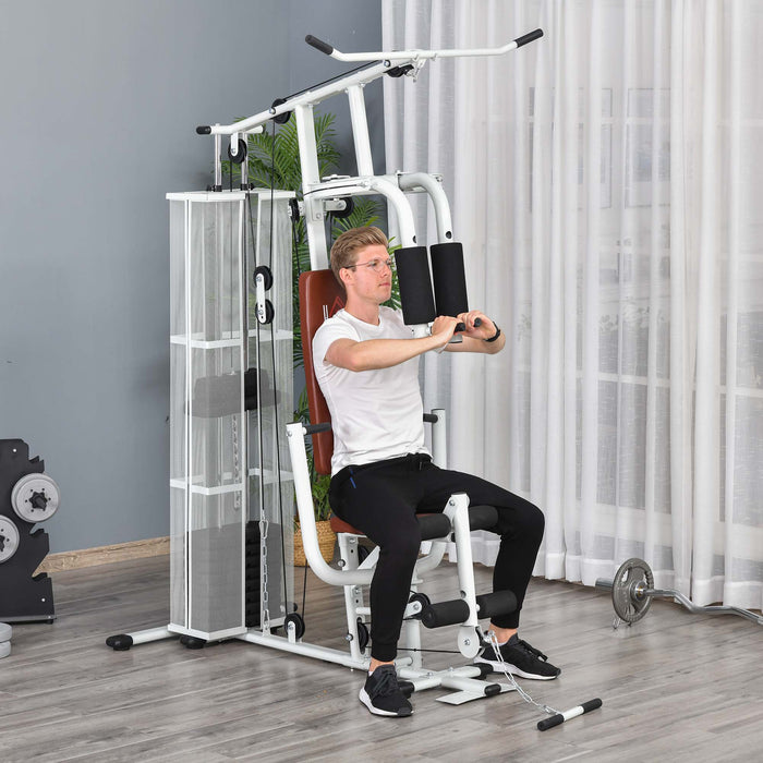 Multifunction Strength Training Station - Home Gym Exercise Equipment for Full Body Workouts - Ideal for Fitness Enthusiasts and Weight Trainers