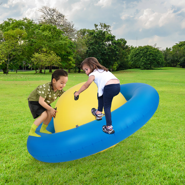 Dome Rocker Bouncer - Inflatable, 6 Built-in Handles for Kids - Ideal for Active Indoor Play