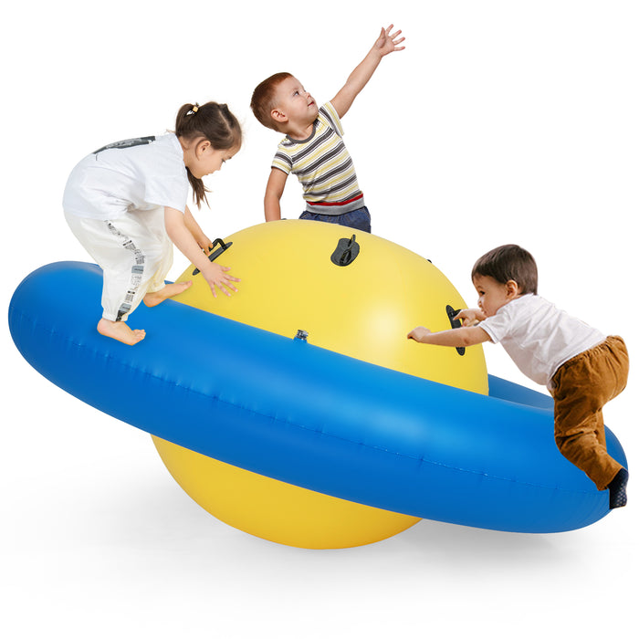 Dome Rocker Bouncer - Inflatable, 6 Built-in Handles for Kids - Ideal for Active Indoor Play