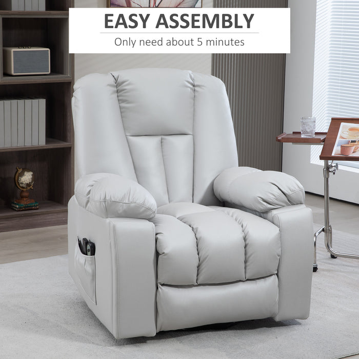 Quick-Assemble Lift Chair with Massage and Heat - Riser Recliner for Comfort and Support - Ideal for Elderly and Individuals with Mobility Issues