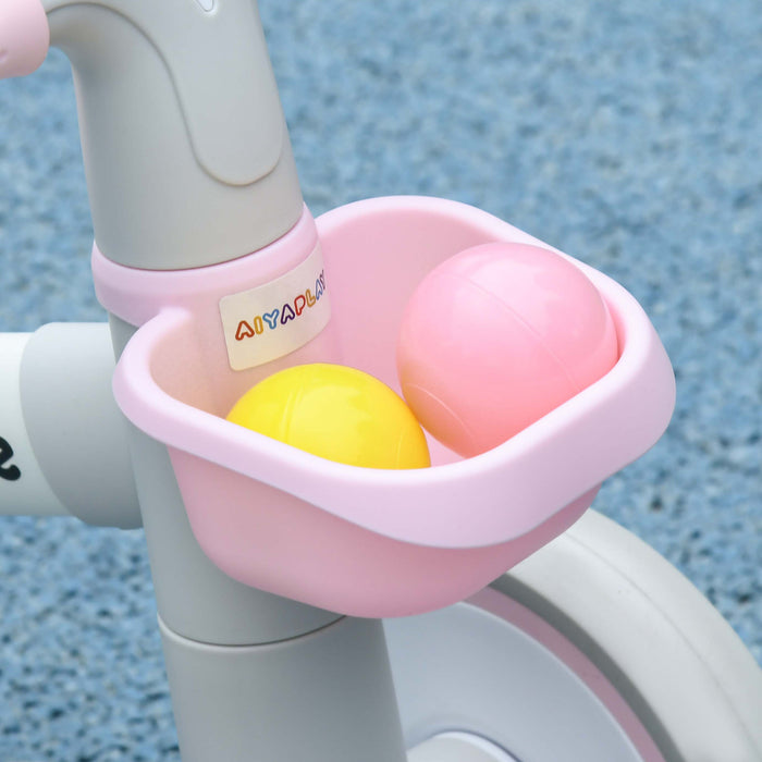 Adjustable Seat Kids Balance Bike for Ages 1-3 - Silent Wheel Design, Easy-Grip Handlebars in Pink - Perfect First Bike for Toddlers