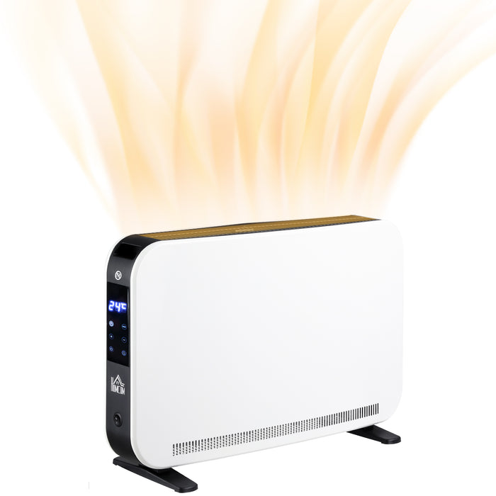 Aosom 2180W Portable Convector Heater - 24H Timer with Overheat Protection, Adjustable Temp - Efficient Heating for Cozy Homes