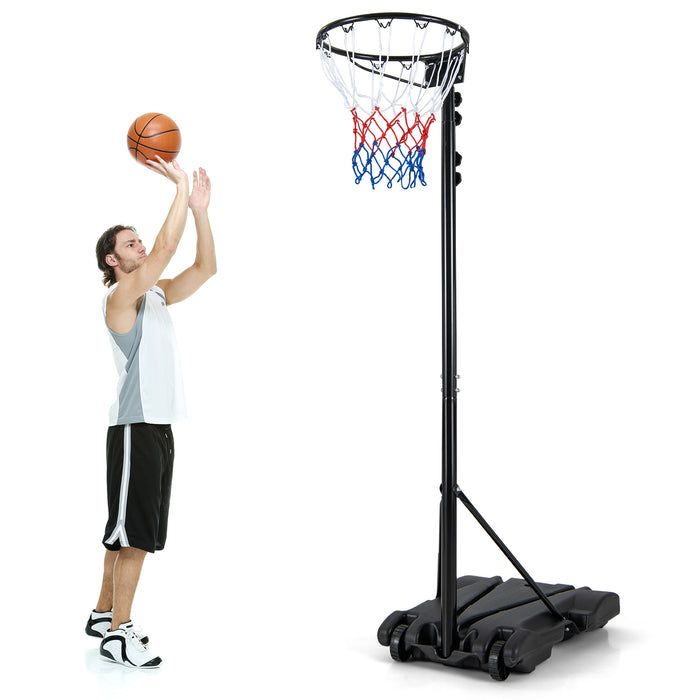 Adjustable 8.5-10 FT Basketball Goal - Fillable Base, Suitable for Kids, Teenagers, Adults - Perfect Solution for Basketball Game Practice at Home