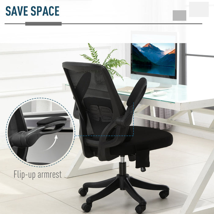 Ergonomic Executive Office Chair with 2-Point Massage - USB-Powered Lumbar Support, Breathable Mesh, 360° Swivel - Ideal for Home Office Comfort and Productivity