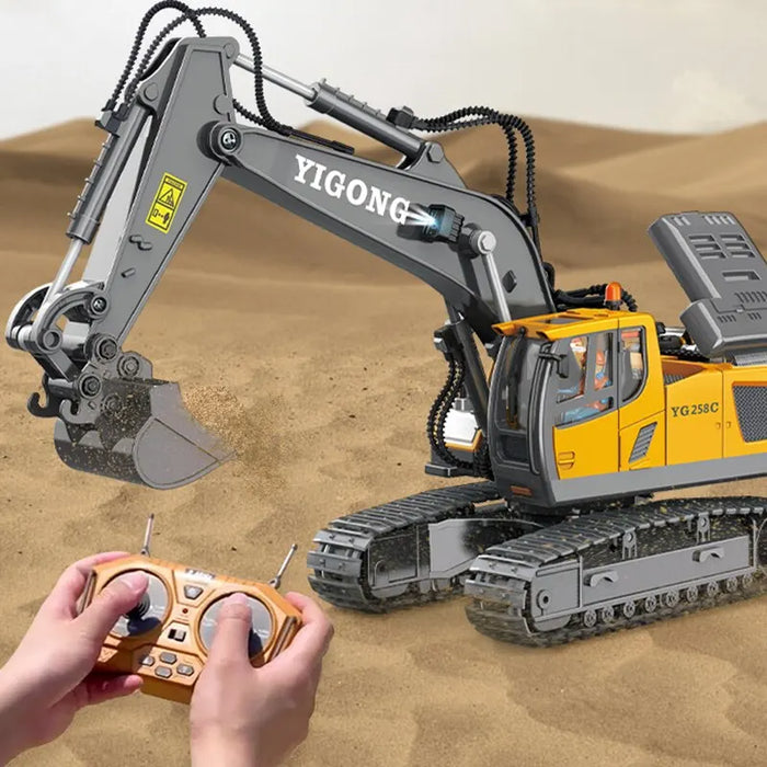 RC Toys - Remote Control Excavator, Dump Truck and Bulldozer - Electric Fun Playset for Boys and Excellent Gift for Kids