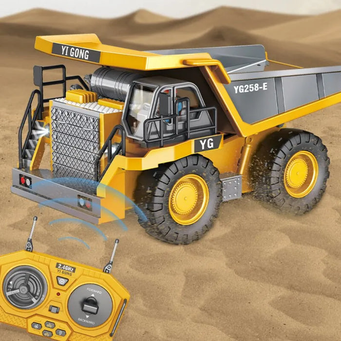 RC Toys - Remote Control Excavator, Dump Truck and Bulldozer - Electric Fun Playset for Boys and Excellent Gift for Kids