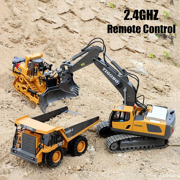 Kids remote cheap control excavator