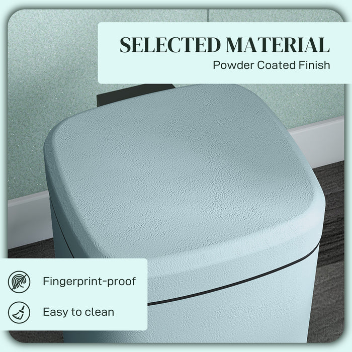 12 Litre Pedal Bin - Fingerprint Proof Kitchen Trash Can with Soft-Close Lid and Metal Construction - Ideal for Home Hygiene with Removable Inner Bucket and Foot Operation