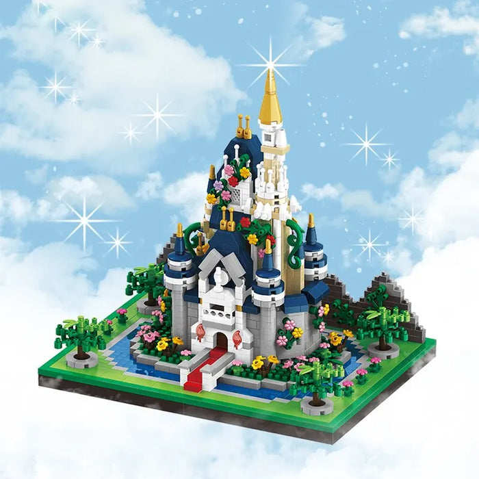 Castle Building Blocks Toy - DIY City Model Set, Fairy Tale Princess Castle Model Bricks, Creative Ornaments - Perfect Children's Christmas Gift Solution