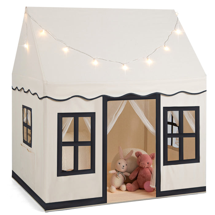 Star Lights Play Tent - Indoor Kids Fun Play Space for Boys and Girls, Beige - Ideal Gift Item for Children