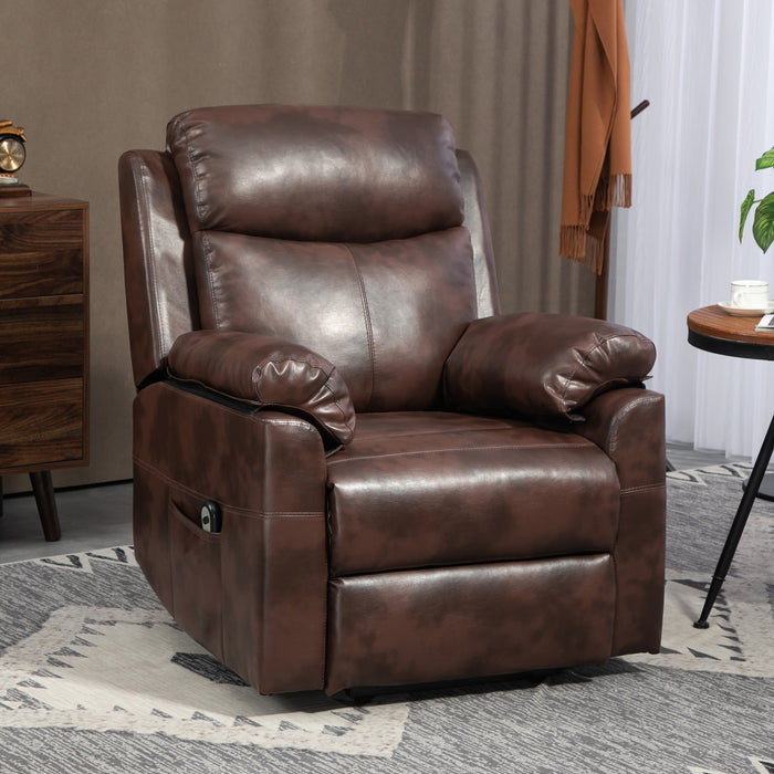 ElderComfort 7450 - Motorized Lift Recliner with Side Storage and Durable Pocket Springs - Easy Mobility Aid for Seniors