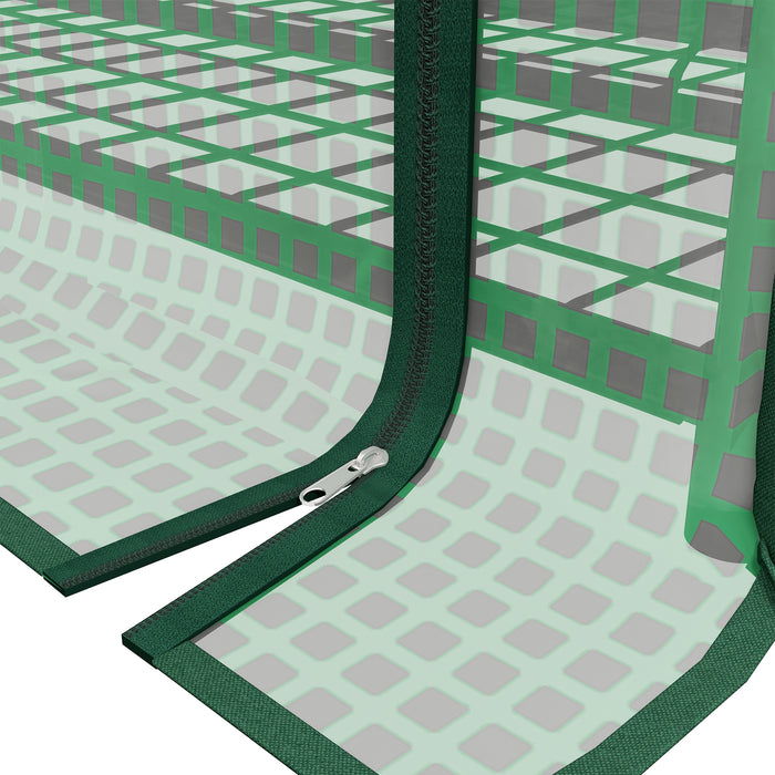 Four-Tier Mini Greenhouse - Sturdy Construction with Reinforced Plastic Cover - Ideal for Seedling Growth and Plant Protection