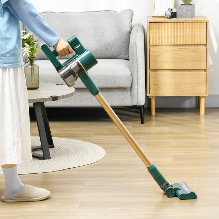 Cordless Stick Vacuum Cleaner 2500rpm - Rechargeable with Handy Accessories, Green Finish - ideal for Efficient Home Cleaning