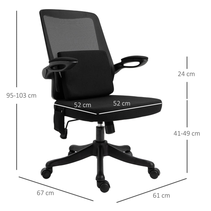 Ergonomic Executive Office Chair with 2-Point Massage - USB-Powered Lumbar Support, Breathable Mesh, 360° Swivel - Ideal for Home Office Comfort and Productivity