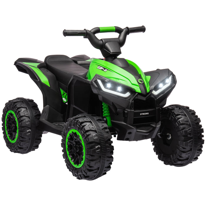 12V Electric Quad Bike for Kids - Equipped with Music & Horn Features, Ideal for Ages 3-5 - Fun Green Ride-On Toy Vehicle