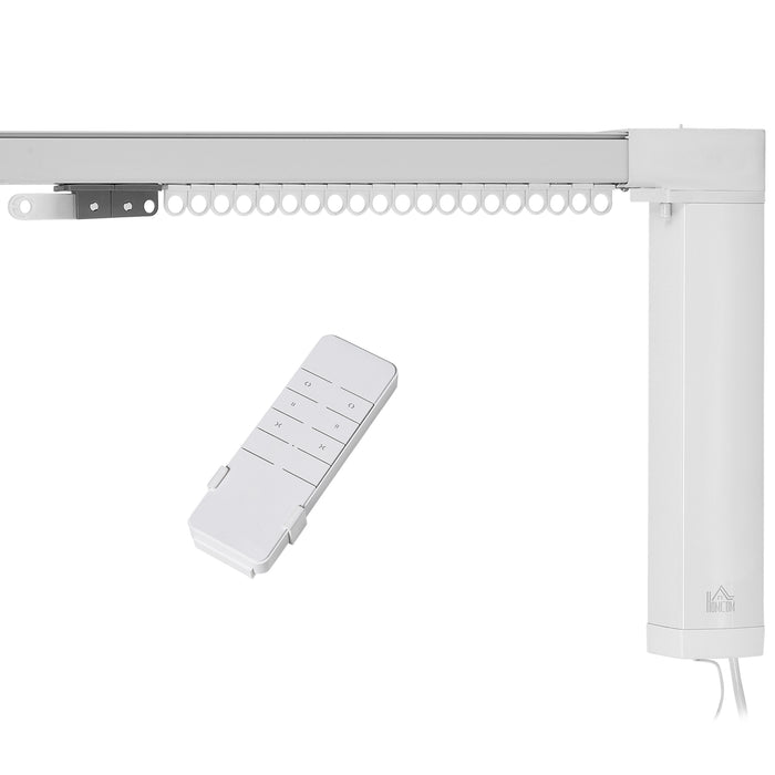 Smart Electric Curtain Track System - 3.6m Automated Drapery Rail with Remote, Alexa, Google Integration & WiFi App Control - Easy Home Automation for Convenience and Accessibility