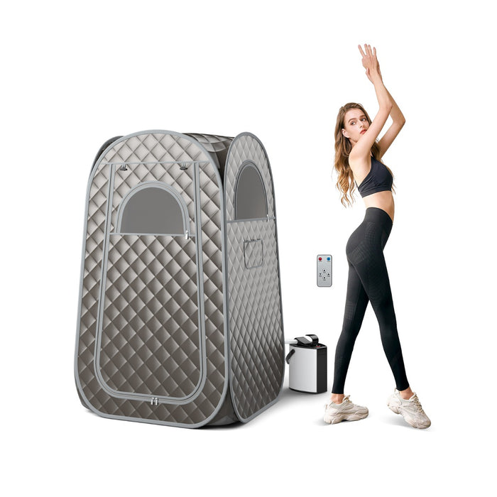 Full Body Steam Sauna Tent with 3L Steam Generator for Single Person-