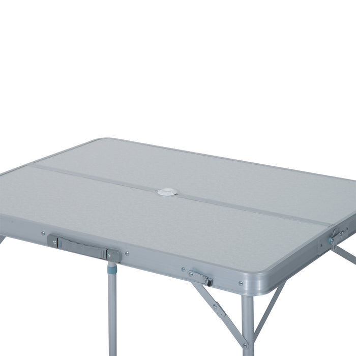 Lightweight Folding Table and Chairs Set - Portable Aluminium Camping Dining Combo for Picnic, Garden & Patio - Ideal for Outdoor BBQs and Gatherings