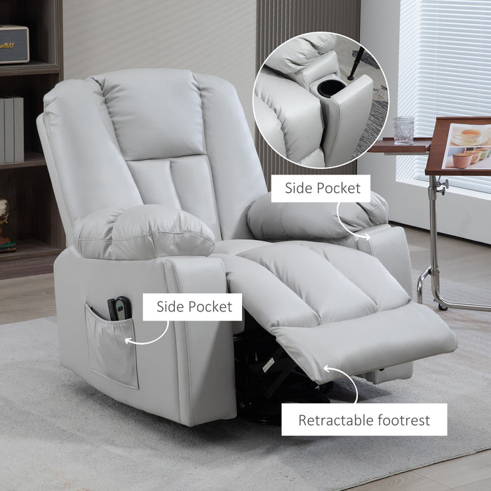 Quick-Assemble Lift Chair with Massage and Heat - Riser Recliner for Comfort and Support - Ideal for Elderly and Individuals with Mobility Issues