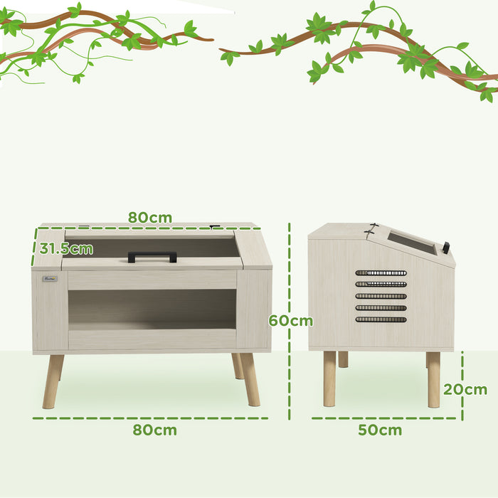 111L Reptile and Small Animal Habitat - Tempered Glass Vivarium for Enhanced Viewing - Ideal for Snakes, Lizards, Frogs, Chameleons, and Rodents