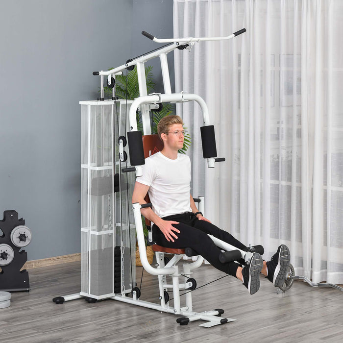 Multifunction Strength Training Station - Home Gym Exercise Equipment for Full Body Workouts - Ideal for Fitness Enthusiasts and Weight Trainers