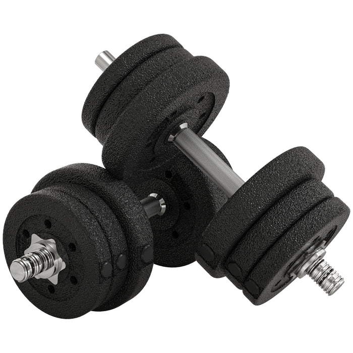 Adjustable 25KG Dumbbell Set - Home Office Gym Strength Training Hand Weights - Ideal for Fitness Enthusiasts & Body Lifting Workouts