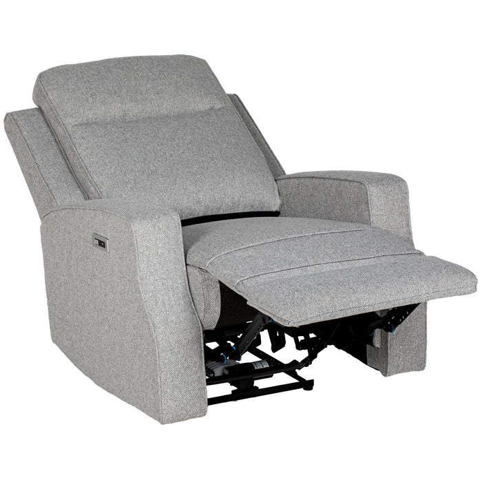 Electric Recliner Armchair with Adjustable Leg Rest and USB Port - Comfortable Upholstered Chair for Living Room - Ideal for Relaxation and Convenience