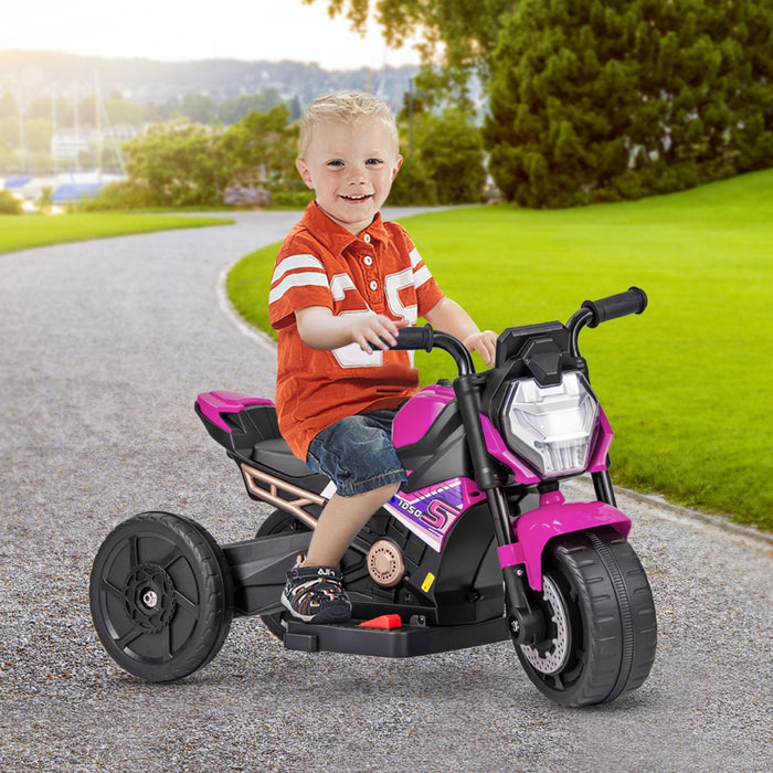 6V Children's Motorcycle - Convertible 2-Wheel or 3-Wheel Options, Detachable Training Wheels - Ideal Ride-On Toy for Beginning Riders