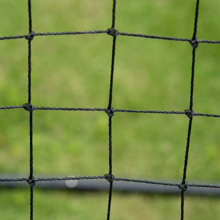 Kickback Rebounder Net - Soccer and Softball Training Accessory for Teen and Adult Athletes - Durable Black Practice Goal for Skill Improvement