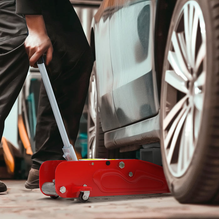 Low Profile 2 Ton Hydraulic Jack - Sturdy Car Lift for Garage & Trailer Tire Repair - Durable Auto Accessory for Vehicle Maintenance