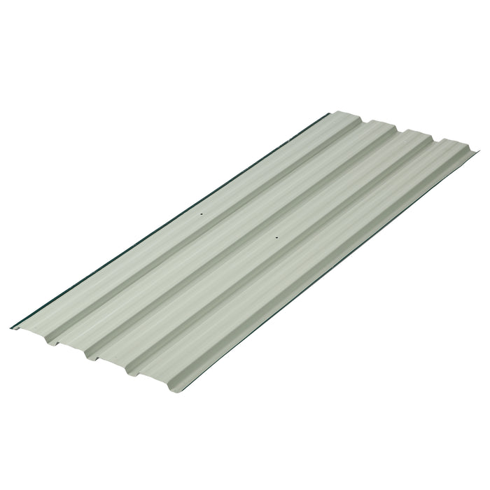 Galvanised Corrugated Roofing Sheets - 12-Pack Metal Panels for Greenhouses, Sheds & Carports, 129x45cm - Ideal for DIY Outdoor Structures in Green