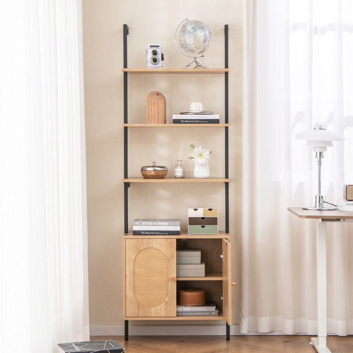 Wall Mounted Bookshelf - Multifunctional Bookcase with Storage Cabinet - Ideal Solution for Space Saving and Organized Storage