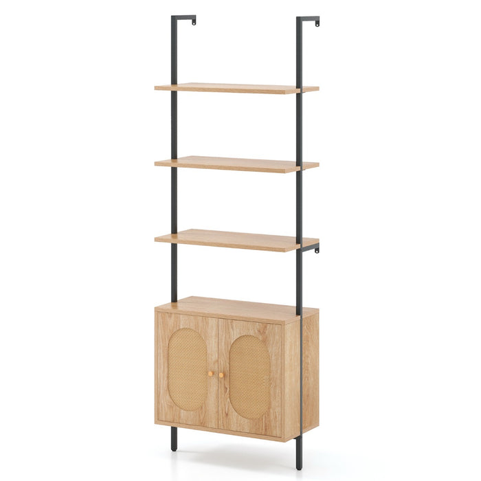 Wall Mounted Bookshelf - Multifunctional Bookcase with Storage Cabinet - Ideal Solution for Space Saving and Organized Storage