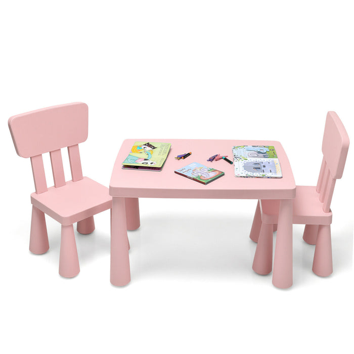 KidKraft - Blue Multi Activity Table and Chair Set Designed for Children - Ideal for Homeschooling, Crafting and Snack Time