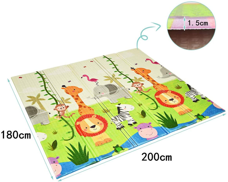 XL Foam Play Mat - Waterproof, Portable with Carrying Bag - Ideal for Kids Indoor and Outdoor Playtime Fun