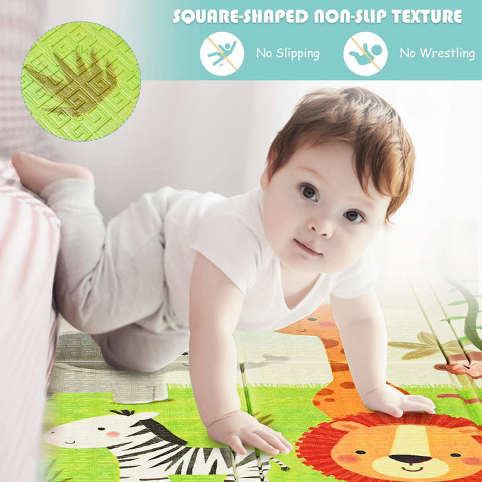 XL Foam Play Mat - Waterproof, Portable with Carrying Bag - Ideal for Kids Indoor and Outdoor Playtime Fun