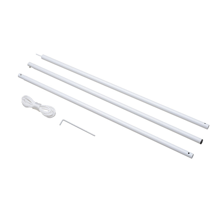 Heavy-Duty Sail Shade Poles with Eye Bolt Kit - Sturdy Support for Sun Shades and Canopies - Ideal for Outdoor Spaces and Gardens