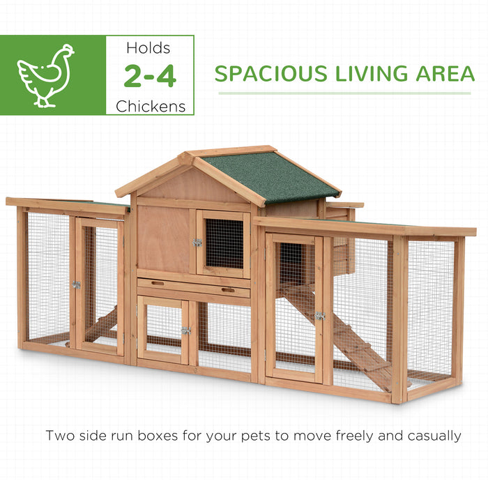 Deluxe Wooden Hen House - Spacious Backyard Chicken Coop with Nesting Box and Outdoor Run - Perfect for Poultry Comfort and Egg Laying