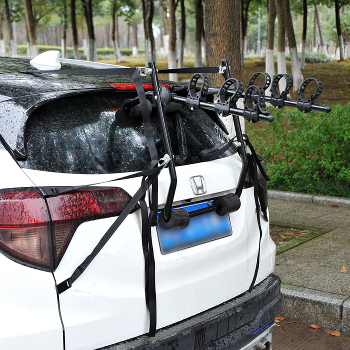 Bike Rack Carrier for 3 Bicycles - Durable Black Mount for Vehicle Transport - Ideal for Road Trip Enthusiasts and Outdoor Cyclists