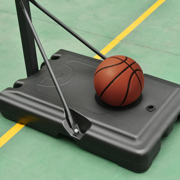 Freestanding Basketball Hoop 255-305cm - Adjustable Stand, Backboard, and Wheels - Perfect for Teens and Adults Outdoor Play