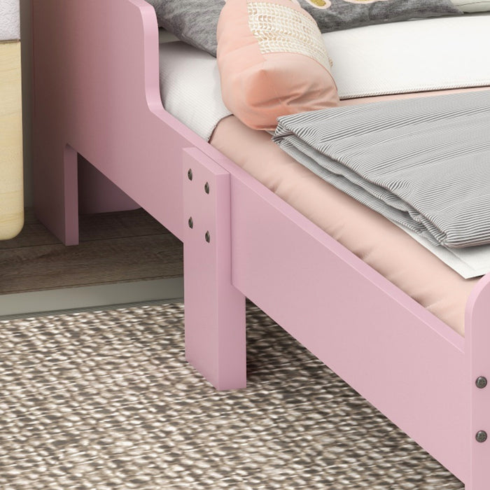 Toddler Princess Cloud Bed - Kids' Pink Bed Frame with Whimsical Design, 143x74x55 cm - Perfect for Transitioning to Big Kid Bed
